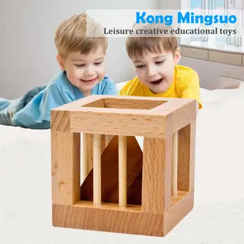

Wooden Kong Ming Lock Triangle Block Cage Puzzle Jigsaw Toys Christmas Gifts for Adult Kids Educational Toys Supplies