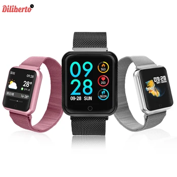 

Diliberto P68 Smart Watch Men Women 2019 Blood Pressure Blood Oxygen Heart Rate Monitor Sport Tracker Smartwatch IP68 Waterproof