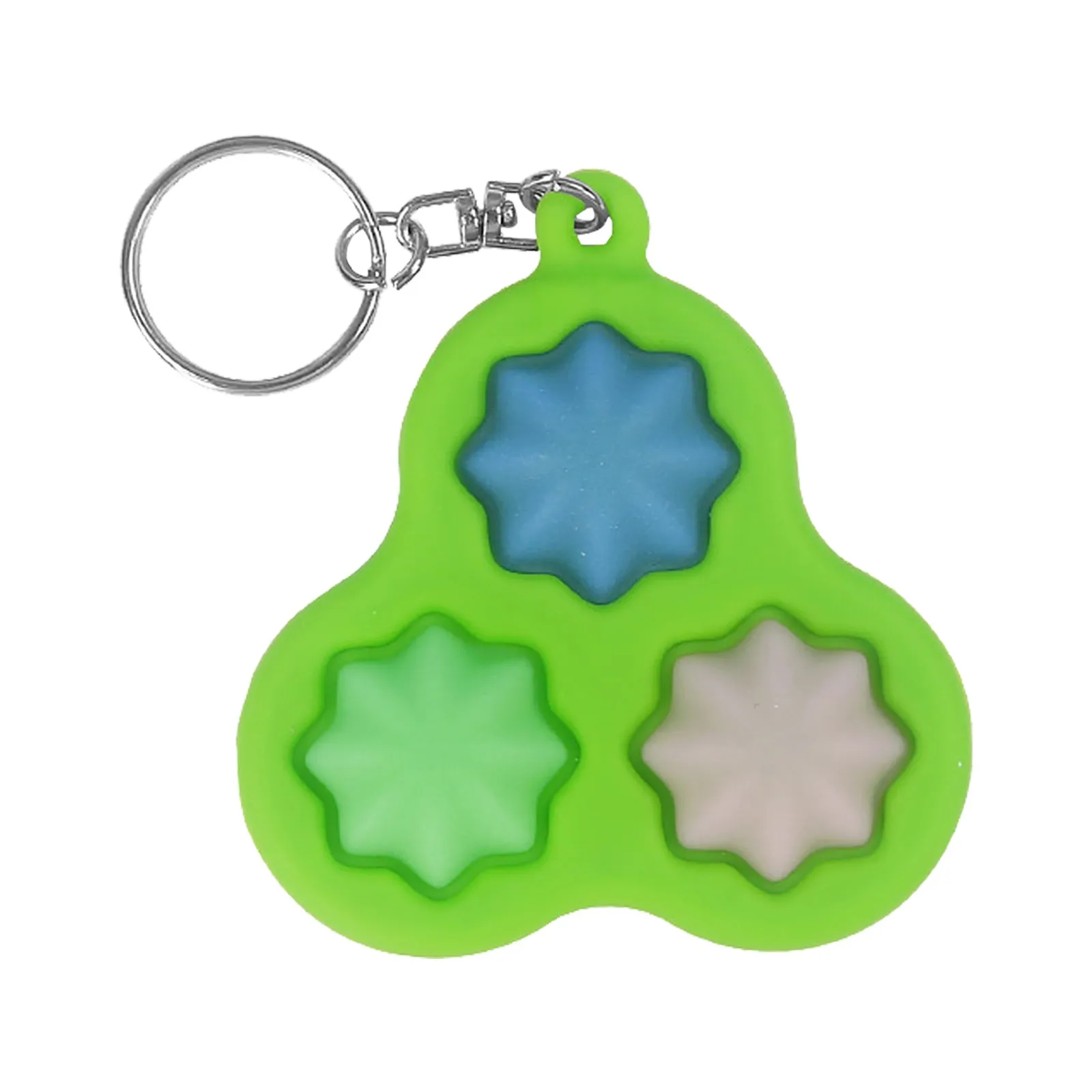 New push pops its mini keychain dinosaur simple dimple fidget toy for autism adhd anxiety anti stress relief edc sensory bubble atomic nee dohs Squeeze Toys