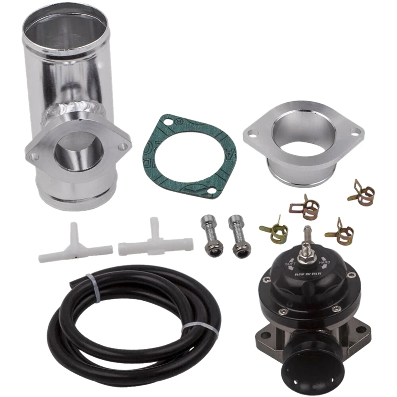 

25 PSI Boost Type-RS Intercooler Blow Off Valve + 2.5 inch BOV Flange Pipe Adapte