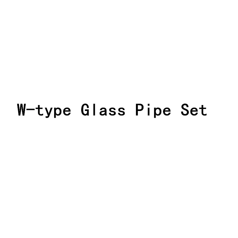 High Quality Multicolor W type Glass Pipe Set Borosilicate Luminous Pipe Percolator Christmas Gifts 1