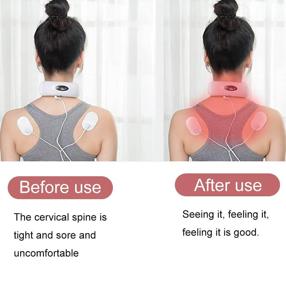Массажер для шеи с зарядкой от USB портативный Электрический аппарат облегчения