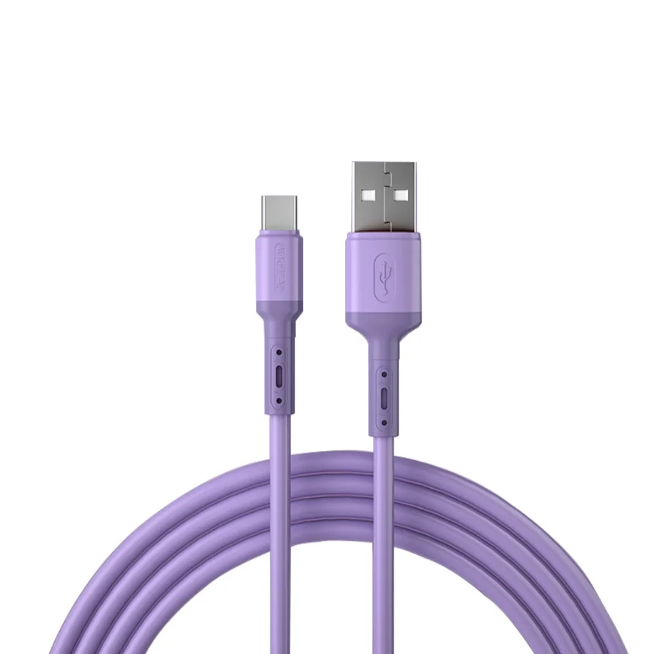 Type-C USBC Quick charge 3A Cable mobile phone color liquid soft rubber silicone data line grove cable raspberry pi cable