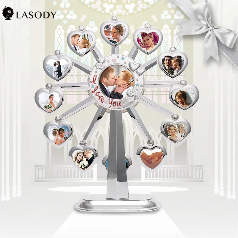 LASODY музыка колесо обозрения фоторамка играть в подарочной коробке детский стол