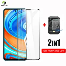 2in1 Glass For Xiaomi Redmi Note 9S 9 S Tempered Glass Screen Front Film+Camera Len Protector Glass For Redmi Note 9 Pro Glass