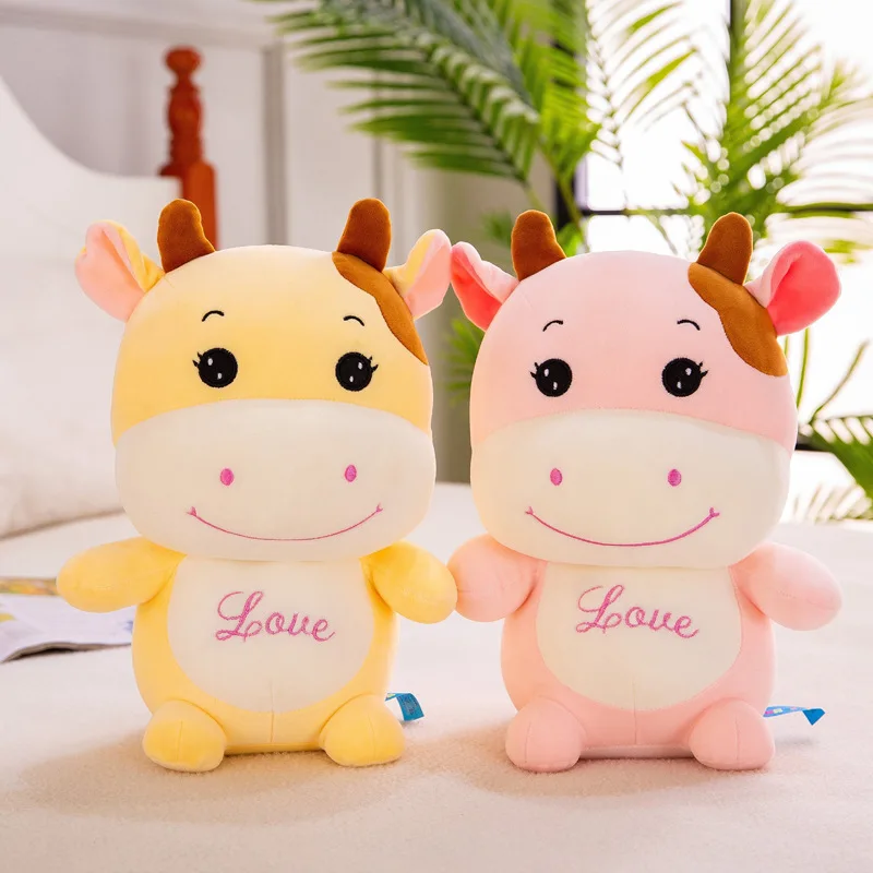 2020 Kawaii Плюшевые игрушки мягкие животные подушка с коровой плюшевые куклы пара