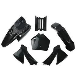 Youth Motocross Dirt Bike Plastic Fender Kit - Free Shipping Included (Black)