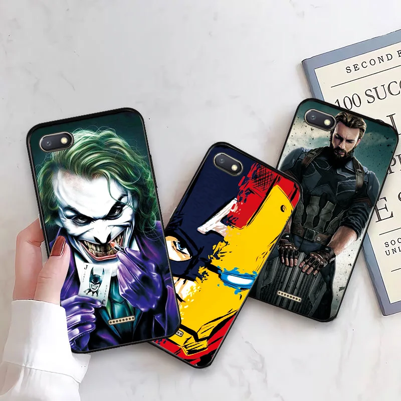 Чехол для Xiaomi Redmi 6A чехол Venom Joker черный ТПУ чехол s для Xiaomi Redmi 7A 8A 5A Redmi 8 7 6 Pro Железный человек бампер чехол для телефона