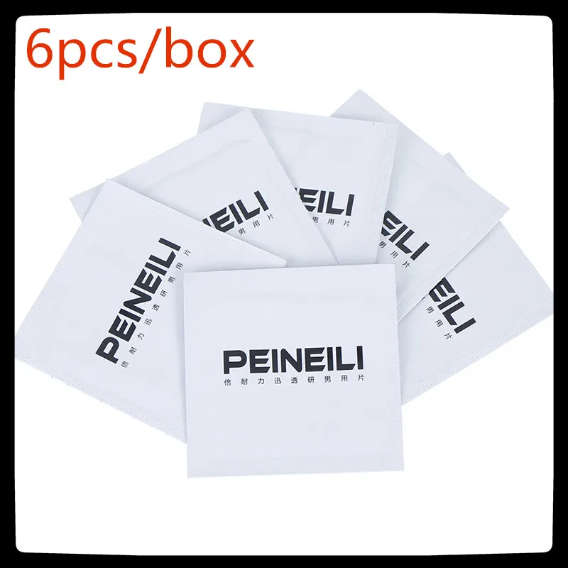 6pcs/box Lasting 60 Minutes Male Delay Wipes Natural Wet Tissue Men Lasting Sex Wipes Delay Ejaculation Enhancer Pleasure