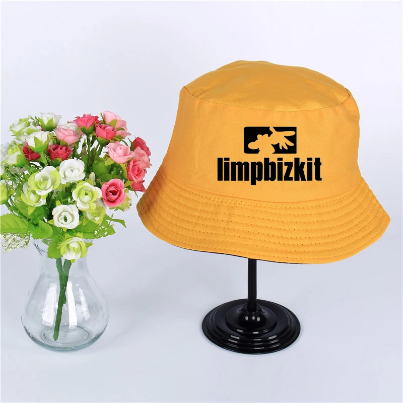 Limp Bizkit логотип летняя шляпа женская панама, шляпа-Панама Limp Bizkit дизайн плоский солнцезащитный козырек рыбалка, рыбак шляпа ведро шляпа