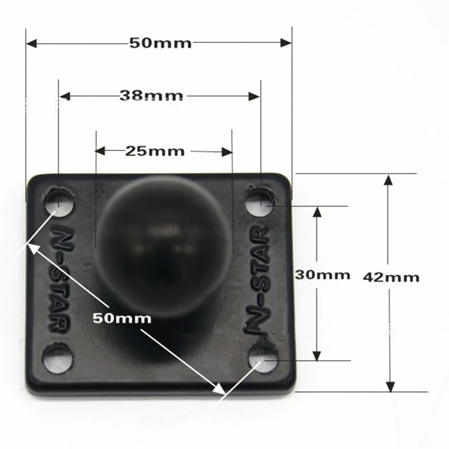 Square Mounting Base with 1 inch Ball Mount (2)