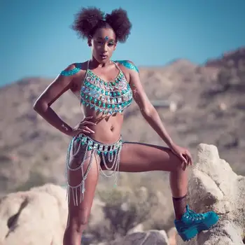 

Sexy Bra Body Jewelry Women Necklace Acrylic Body Chains Crop Tops Costume Party Beach Jewelry Body Chain Jewelry