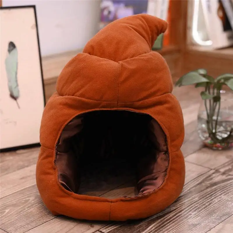New Shit Shape Hat Costumes Props Plush Toy Fake Poop Turd Classic Head Shit Gag Funny Joke Toys Gag Gift