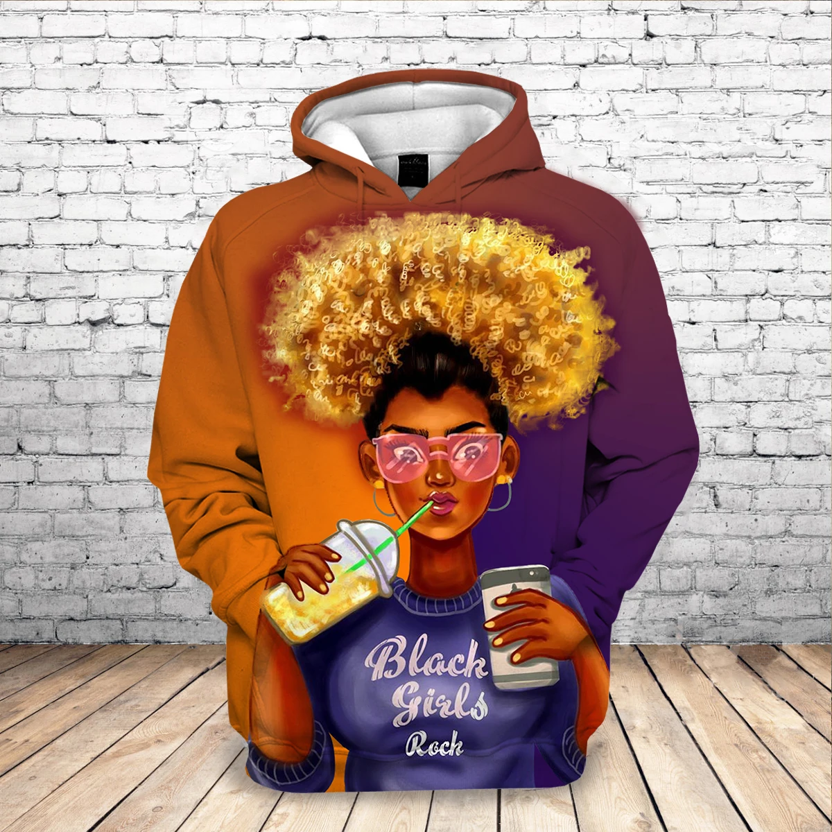 black girl in hoodie