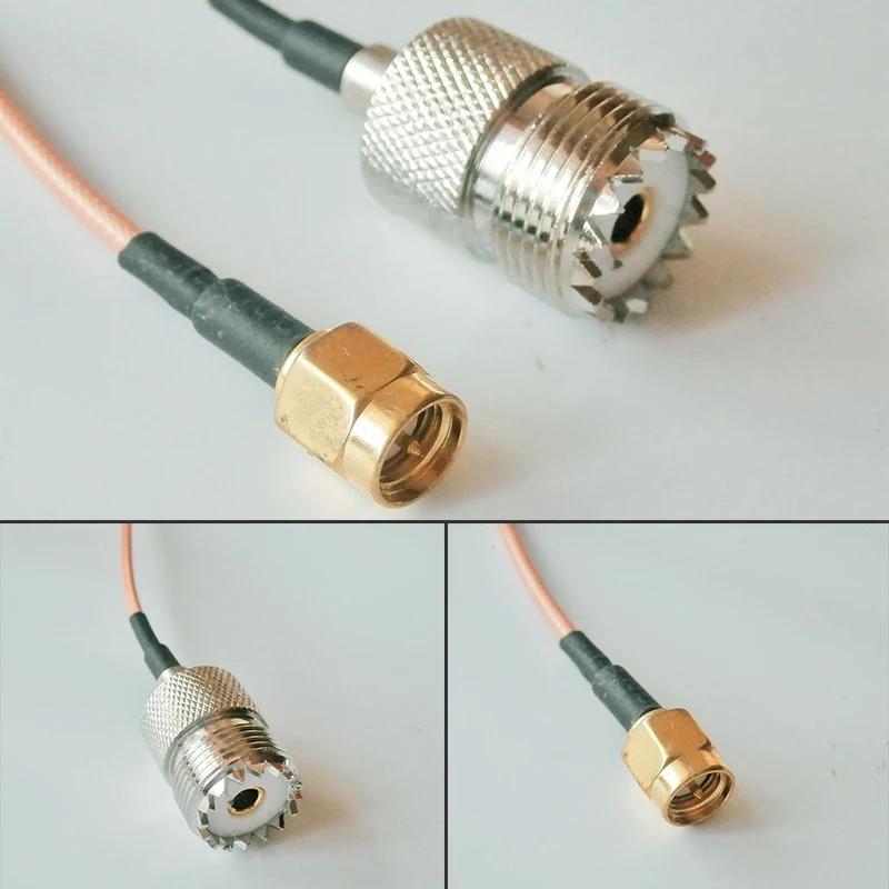 Женский PL259 к SMA штекер модульной линии адаптер UHF радио связи комплект