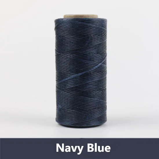 Navy Blue 0,8 мм, 260 метров/рулон, обтекаемый вощеный хлопковый шнур, нить для изготовления ювелирных изделий, бисер, Проволочная веревка для браслета/ожерелья, фурнитура - Цвет: Navy Blue