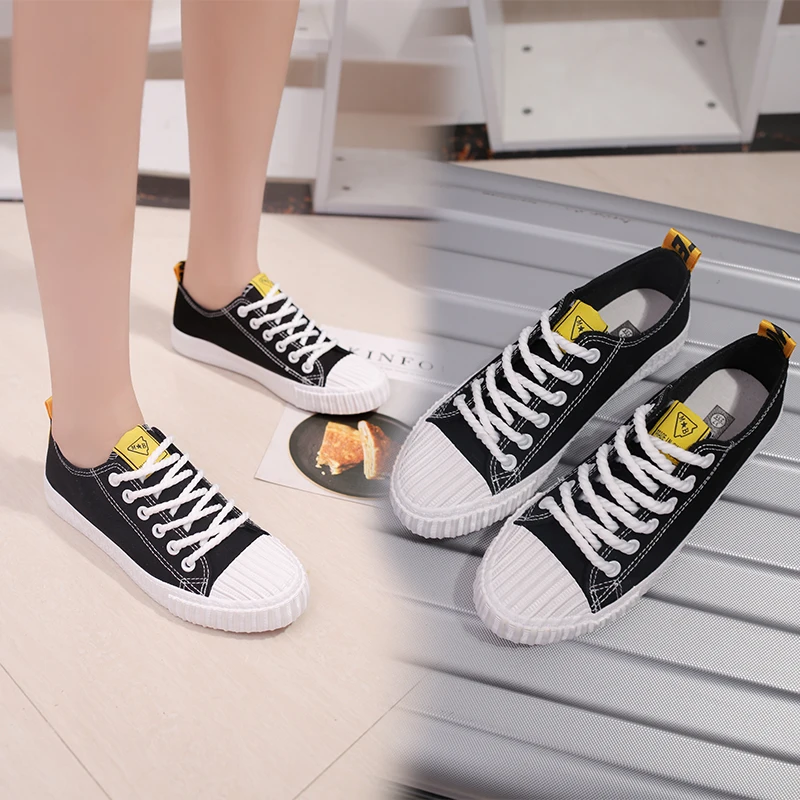 

Women Sneakers New Fashion Lace-up Women Shoes Solid Sewing Shallow Casual Shoes Woman Multicolor Canvas Shoes U12-66