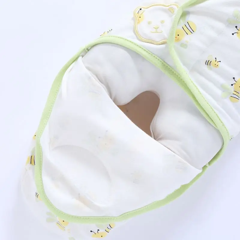 Мягкий и регулируемый хлопковый спальный комплект для младенца, оригинальная сумка для пеленания, одеяло для ребенка 0-6 месяцев, унисекс