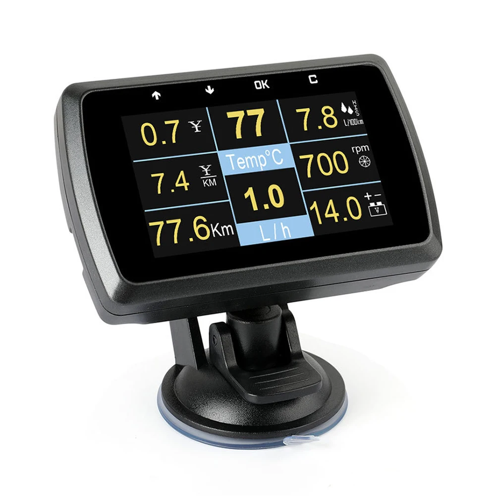 

Fuel Consumption OBD2 Head Up Display On-board Computer With Holder HUD Auto Accessories Speedometer Large Screen Digital