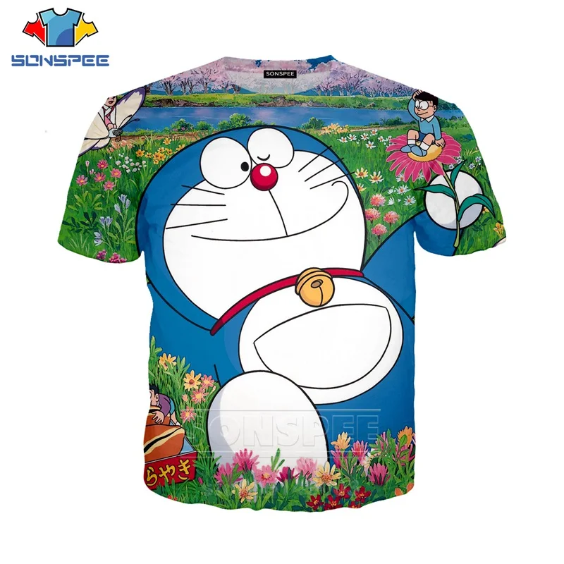 Doraemon футболка аниме для мужчин женщин Minamoto Shizuka Толстовка 3D принт Nobita Nobi короткий рукав хип хоп Уличный Топ пуловер C043 - Цвет: 4