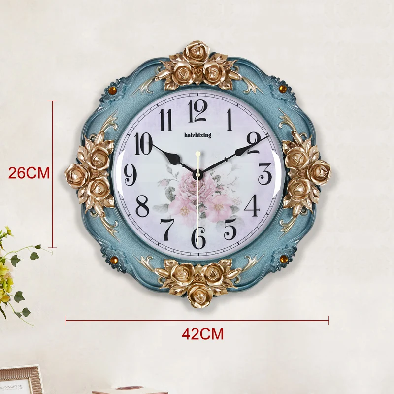 mute art wall clock light simple swing clock A  