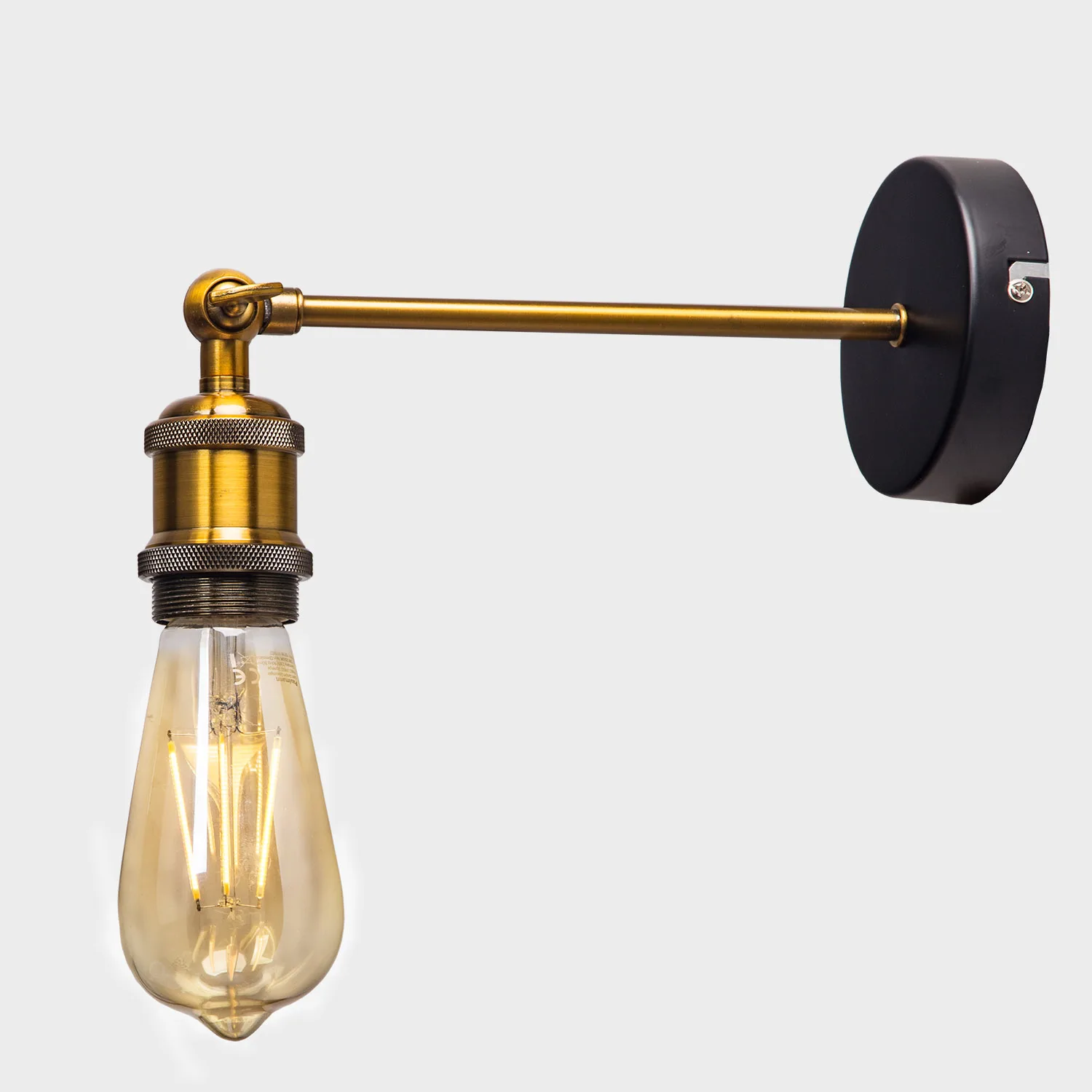 Bulb holder Винтаж промышленные настенные светильники бра лампа-палочка фоновая фотография в стиле ретро лампа 110 V-220 V E27 Крытый Спальня Ванная комната балкон бар проход потолочный светильник - Цвет абажура: Bulb holder