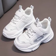 

Children's Fashion Sneakers Spring Breathable Mesh Shoes Girls' Casual School Running Sports Shoes Autumn White Soft Zapatalias