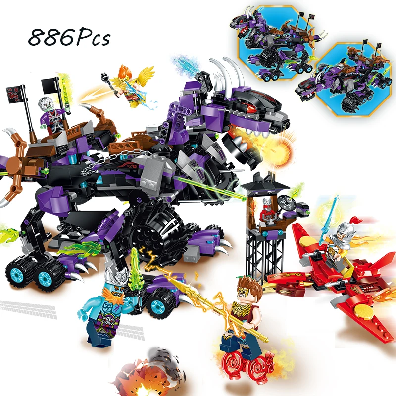 

Models building toy 2216 886pcs Creation Of The Gods War Dark Kylin King Building Blocks compatible with lego toys & hobbies