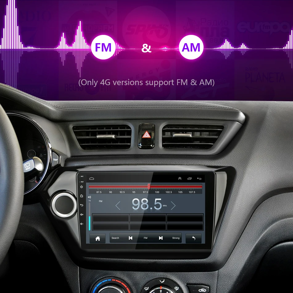 Top Jansite 9" Car Radio Multimedia Player for KIA RIO3 2011-2016 IPS Touch Screen 4G Android Rear View Camera WIFI Navigation 6