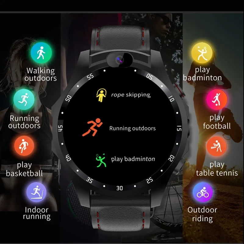 GOLDENSPIKE v9 3GB 32GB 5.0MP Dual Camera GPS Sport Android Smart Watch 1.6