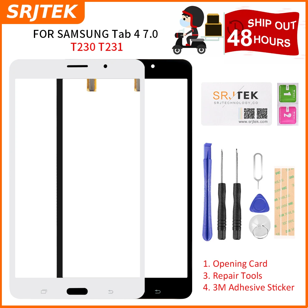 Srjtek 7 ''dla Samsung Galaxy Tab 4 7.0 T231 SM T231 T230 SM T230 ekran