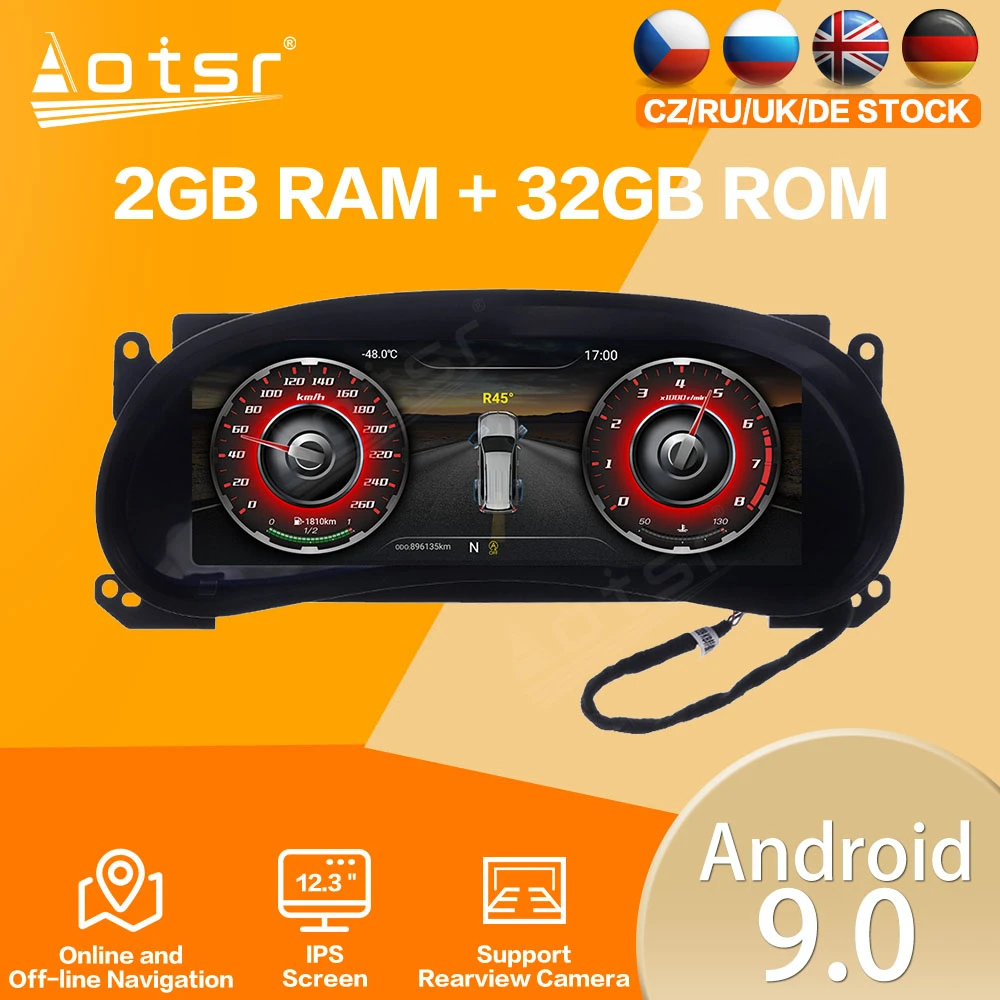 Cabina di guida virtuale per Jeep Wrangler 3 JK 2010 2017 autoradio Android  strumento virtuale quadro cruscotto digitale Multimedia|Lettore  multimediale per auto| - AliExpress