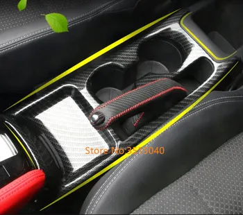 

For Nissan Kicks 2017 Carbon Fiber ABS Chrome Gear Shift Knob Water Cup Stickers Panel Frame Cover Trims Car Styling Accessories