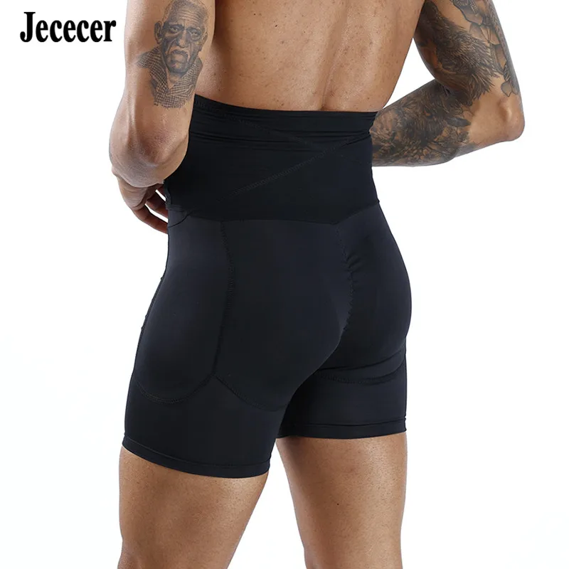 Aismz fitness emagrecimento barriga coxa shapewear cintura acolchoada cueca masculina bunda