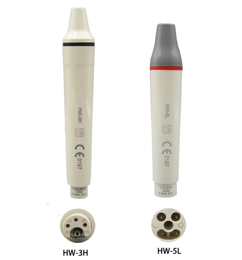 

Dental Ultrasonic Piezo Scaler Handpiece 3H/5L Ems Dentistry Cleaner Handle Fit for Woodpecker Machines Tooth Whitening Tool