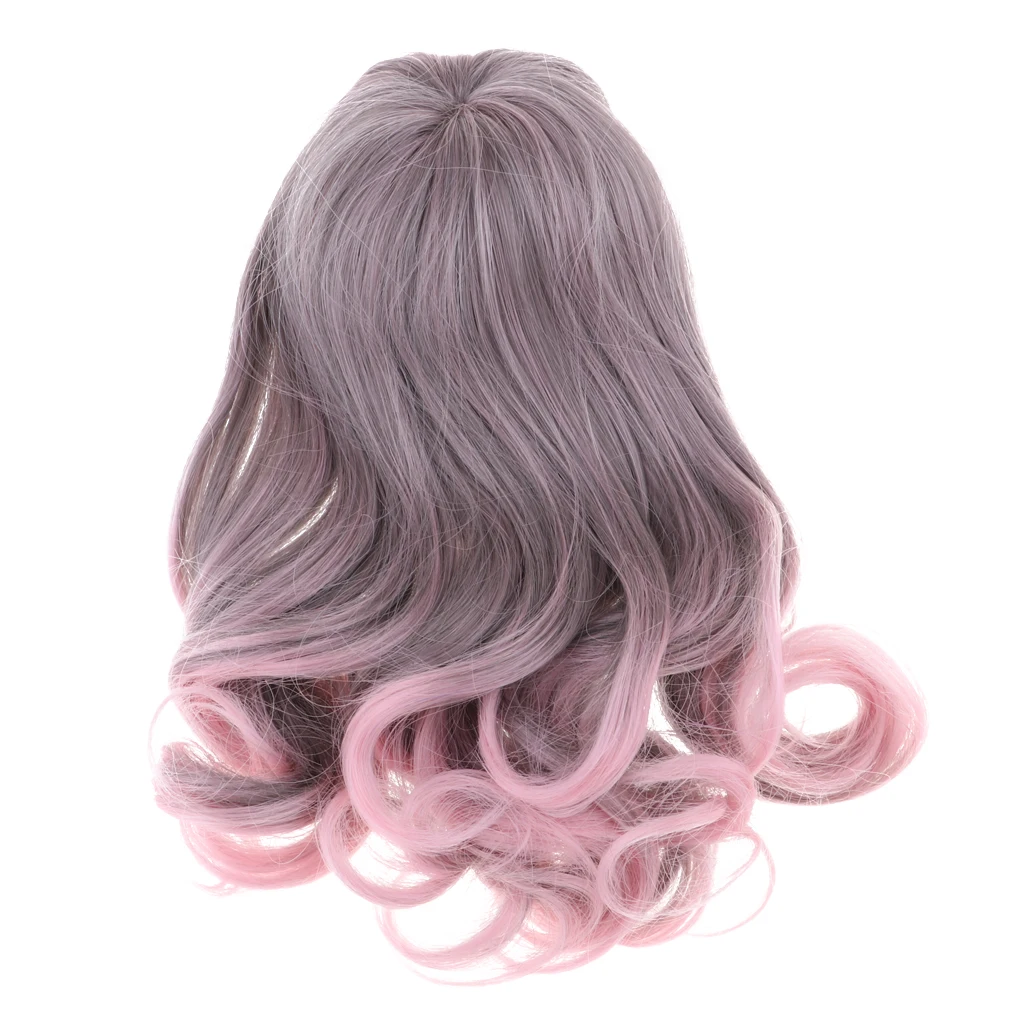 Куклы DIY парик Кудри волосы с челкой для 12 дюймов Нео Blythe Pullip куклы аксессуары