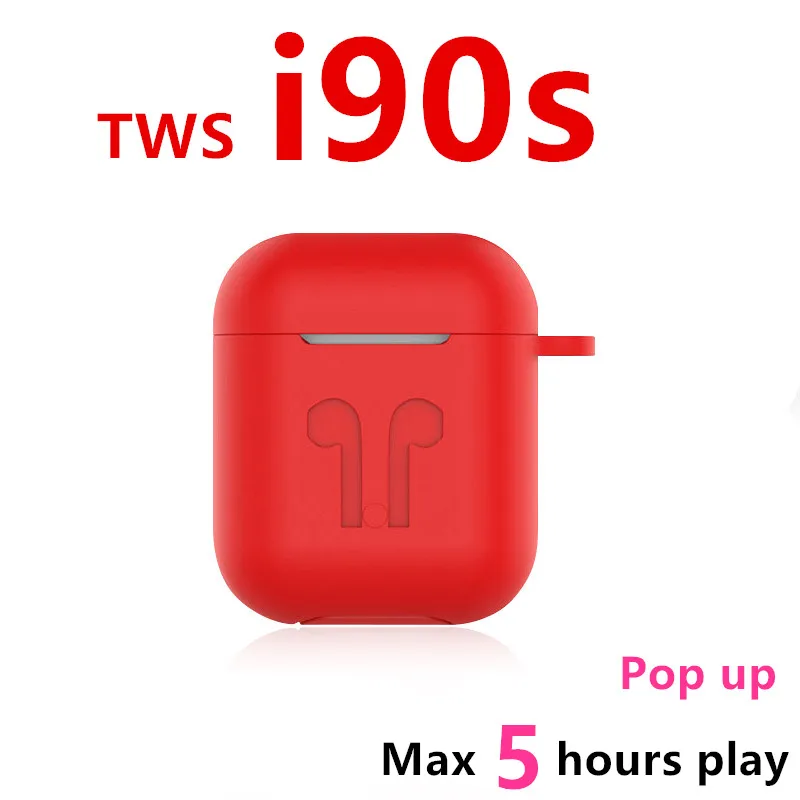 I90s tws 1:1 всплывающие беспроводные наушники супер бас Bluetooth 5 0 PK i10 i12 i30 i500 i9000 не чип