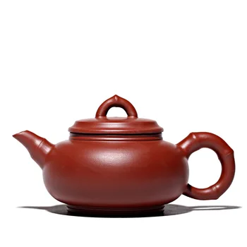 

150ml Ore purple clayt teapot mud zisha pot handmade bamboo kettle kung fu drinkware