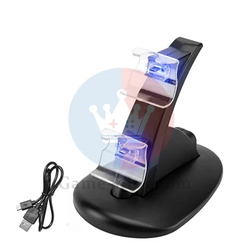 

Controller Charger Dock LED Dual USB PS4 Charging Stand Station Cradle forPlaystation 4 PS4 / PS4 Pro /PS4 Slim Controller