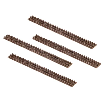 

4 Pieces Defender Spi kes Cat and Bird Repellent Outdoor Fence Security Spi kes