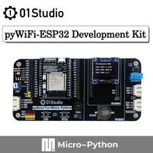 01 estúdio pywifi-esp32 desenvolvimento demo embutido placa kit compatble com micropython programação sem fio iot moudule