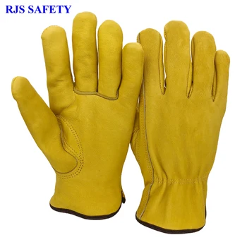 

24 PAIRS Sheepskin Winter Warm Glove Man's Work Driver Windproof Security Protection Wear Safety Working Motorbike Gloves NG4042