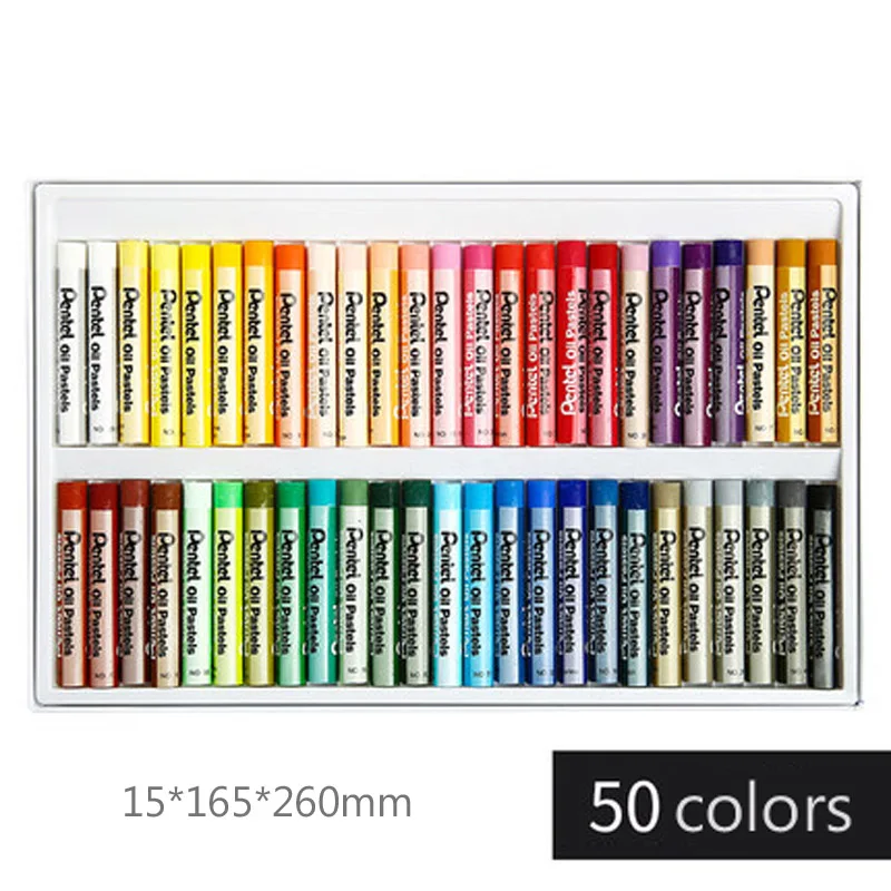 50color Pentel масляные краски, кисть 12/16/25/36/50 Цвета для смываемых рисунков художественной росписи Набор цветных ручек PHN Non-грязные руки легко Цвет - Цвет: 50color