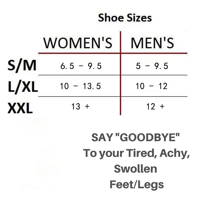 Мягкий нейлон Анти-усталость Компрессионные носки по колено икры поддержка ног чулки S-XXL мужские и женские