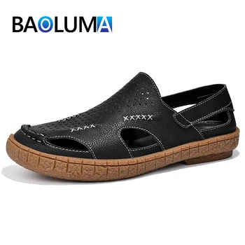 

Summer New Mens Gladiator Sandals Fashion Breathable Mens Sandals Summer Outdoor Men Beach Sandals Non-slip Mens Water Shoes