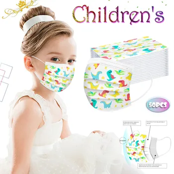 

PM2.5 Breathable Children's mask Disposable Face Mask Industrial 3Ply Ear Loop 50PC Unisex Washable Face Mask Windproof