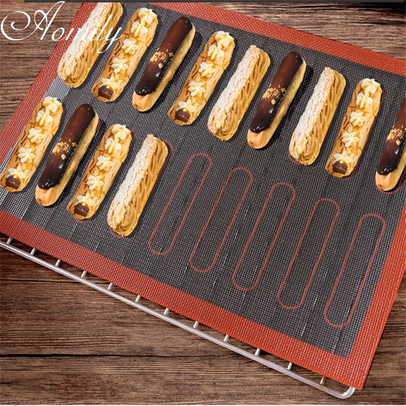 Baking Silicone Pastry-Tools Liner Perforated-Sheet Aomily Non-Stick Oven-Cake 30x40cm