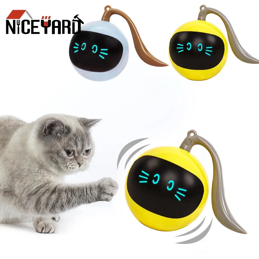 

Pet Supplies Rolling Colorful Led Electric Intelligence Cat Toy Funny Magic Ball USB Charging