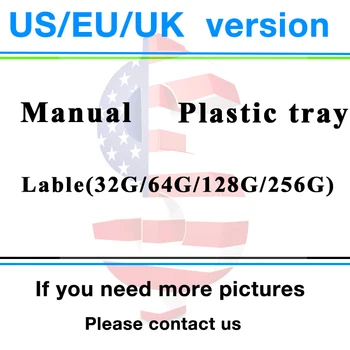 

20pcs/lot Original Quality US/EU/UK Version Phone Packing Box for iphone 7 plus 8 x xs max xr samsung Without Accessories