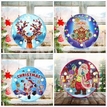 

Yi Brigth NEW Diamond Painting LED Lamp Light 5D Diamond Embroidery Sale Landscape DIY Diamond Mosaic Christmas Gift Craft